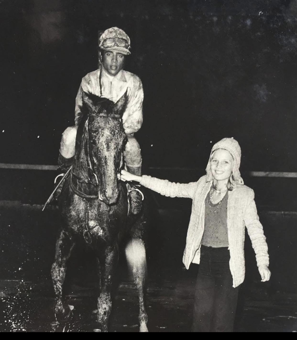 Foto minha criança com o cavalo